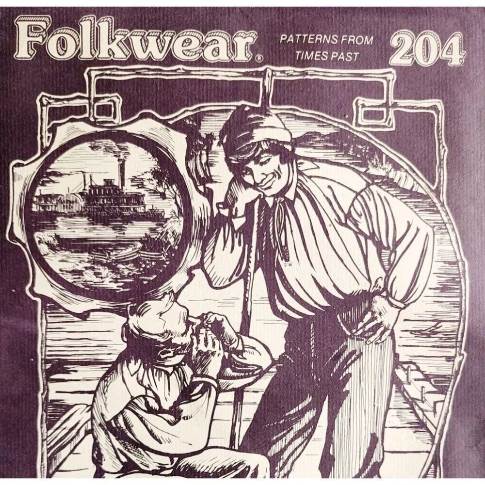 1978 Folkwear 204 Missouri River Boatman’s Shirt Pattern Costume Sealed Vtg E52